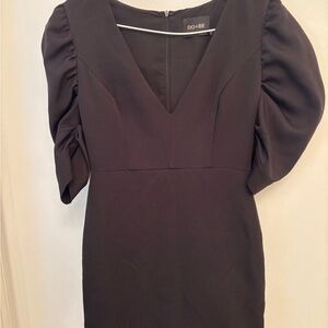 DO+BE Black puff sleeves Dress